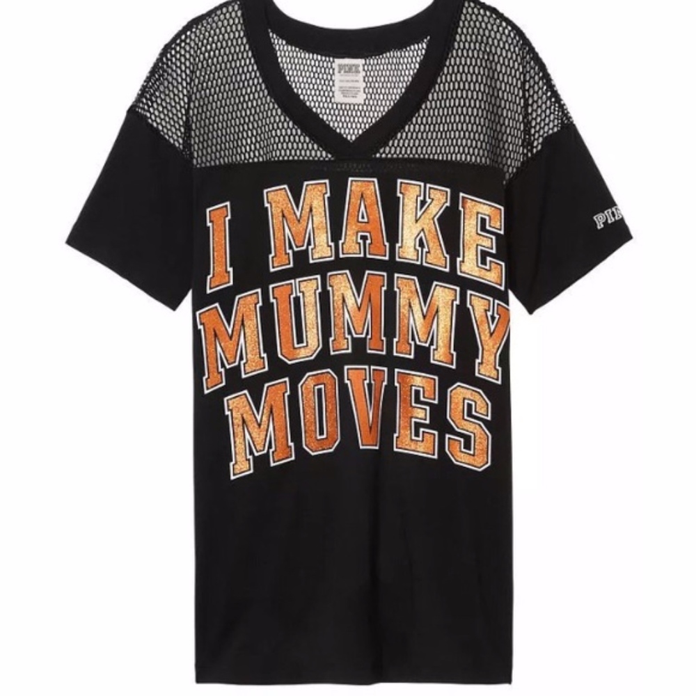 NEW! Halloween VS PINK Short Sleeve Black Tee